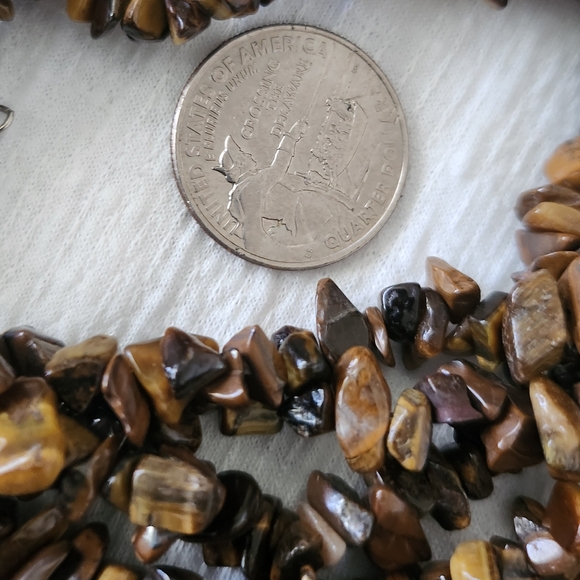 Tiger Eye Gemstone Necklace - Picture 6 of 8